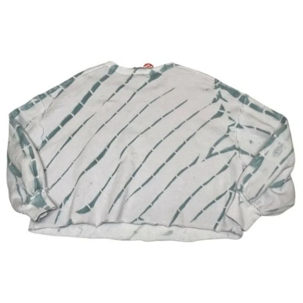 Wildfox Olivia Tie Dye Pullover Sweatshirt muse spiral Dye Spring Lounge Relaxed